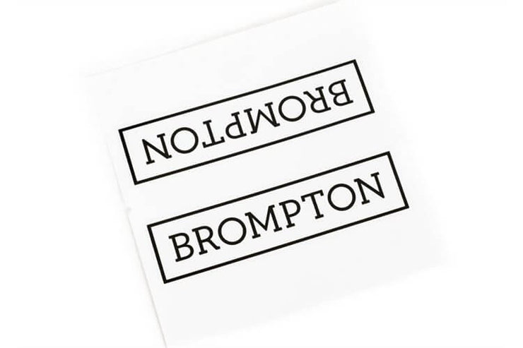 Brompton Decal for Main Frame