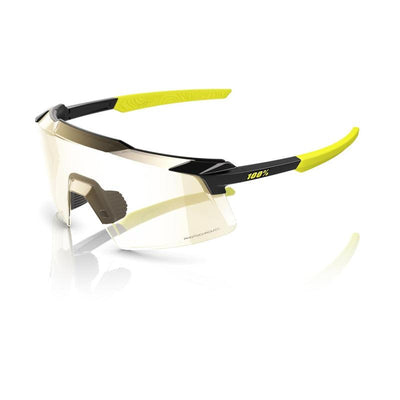 100% Aerocraft Sunglasses, Gloss Metallic Black frame - Photochromic Lens