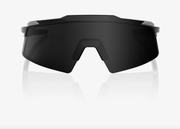 100% Aerocraft Sunglasses, Matte Black Frame - Black Mirror Lens