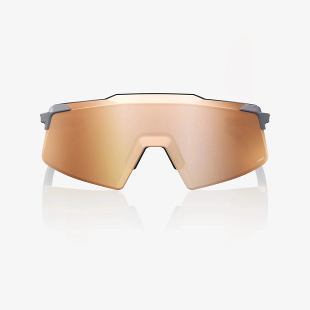 100% Aerocraft Sunglasses, Soft Tact Grey HiPER Copper Mirror Lens