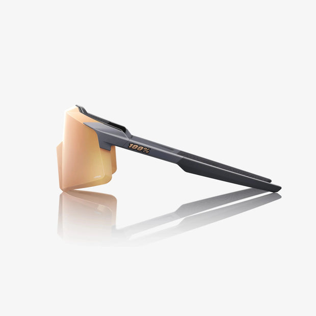 100% Aerocraft Sunglasses, Soft Tact Grey HiPER Copper Mirror Lens