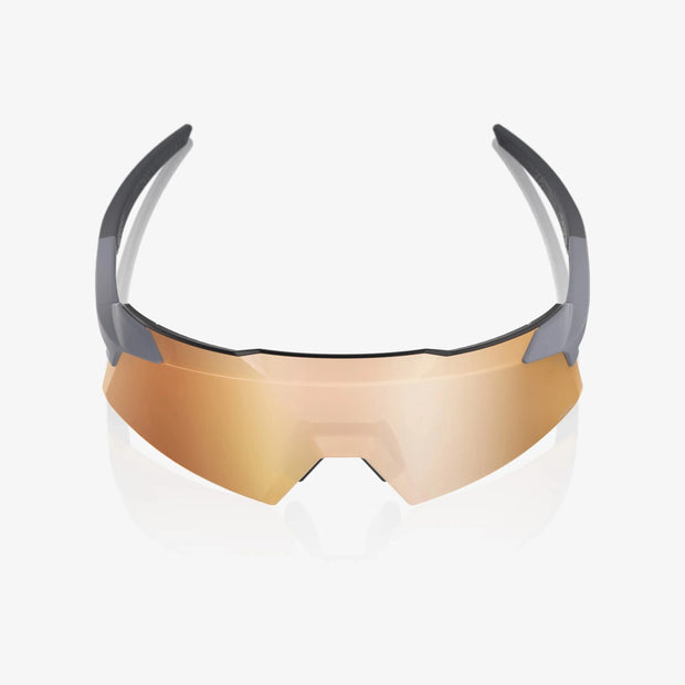 100% Aerocraft Sunglasses, Soft Tact Grey HiPER Copper Mirror Lens