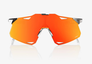 100% Hypercraft Black Chrome Sunglasses, Hiper Red Mirror Lens