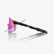 100% Hypercraft Gloss Black Sunglasses Purple Mirror Photochromic Lens