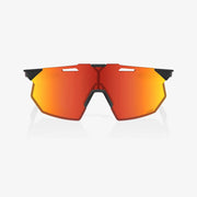 100% Hypercraft SQ Soft Tact Black Sunglasses, HiPER Red Multilayer Mirror Lens