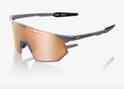 100% Hypercraft SQ Soft Tact Grey Sunglasses, HiPER Copper Mirror Lens