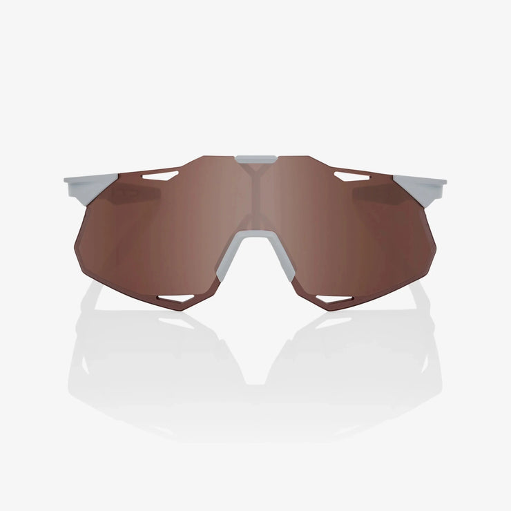 100% Hypercraft XS Matte Stone Grey Sunglasses, HiPER Crimson Silver Lens