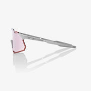 100% Hypercraft XS Matte Stone Grey Sunglasses, HiPER Crimson Silver Lens