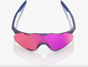 100% Hypercraft XS Satin Storm Metallic Sunglasses, Purple Mirror Lens