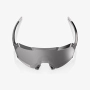 100% Korbin Sunglasses, Gloss Black Chrome HiPER Silver Chrome Mirror Lens