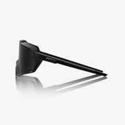 100% Korbin Sunglasses Matte Black Gloss Black, Black Mirror Lens