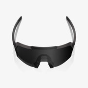 100% Korbin Sunglasses Matte Black Gloss Black, Black Mirror Lens