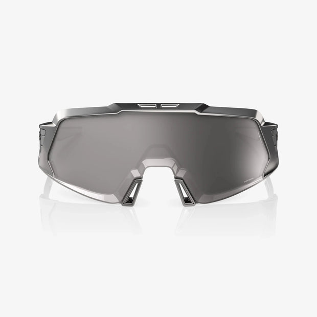 100% Korbin X Sunglasses, Gloss Black Chrome, HiPER Silver Chrome Lens