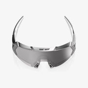 100% Korbin X Sunglasses, Gloss Black Chrome, HiPER Silver Chrome Lens
