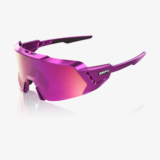 100% Korbin X Sunglasses, Gloss Purple Chrome, Purple Multilayer Mirror Lens
