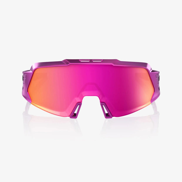 100% Korbin X Sunglasses, Gloss Purple Chrome, Purple Multilayer Mirror Lens