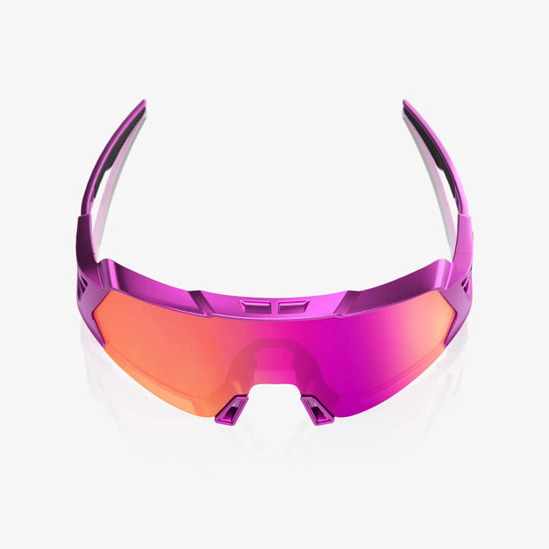 100% Korbin X Sunglasses, Gloss Purple Chrome, Purple Multilayer Mirror Lens