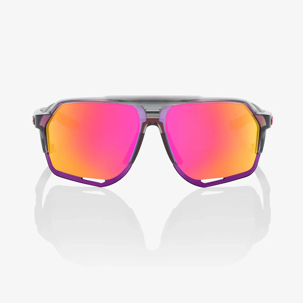 100% Norvik Tokyo Night Sunglasses, Purple Multilayer Mirror Lens