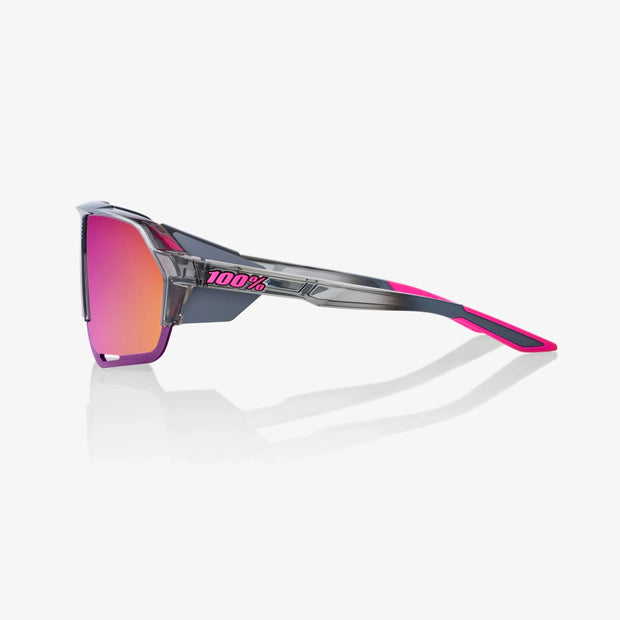 100% Norvik Tokyo Night Sunglasses, Purple Multilayer Mirror Lens