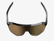 100% S2 Gloss Black Havana Sunglasses - Soft Gold Mirror Lens