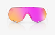 100% S2 Matte White Pink Sunglasses - HiPER Vital Pink Mirror Lens