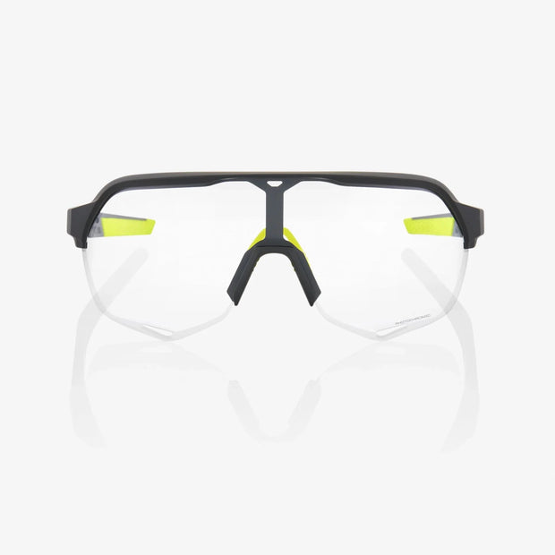 100% S2 Soft Tact Cool Grey Sunglasses, Photochromic Lens
