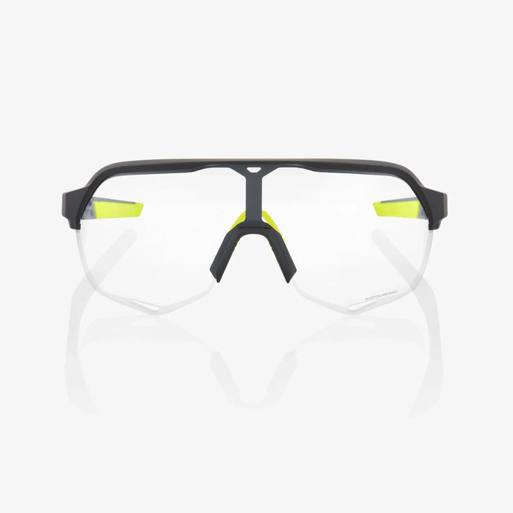 100% S2 Soft Tact Cool Grey Sunglasses, Photochromic Lens