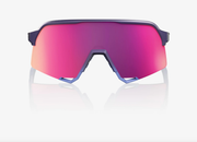 100% S3 Satin Storm Metallic Sunglasses - Purple Mirror Lens