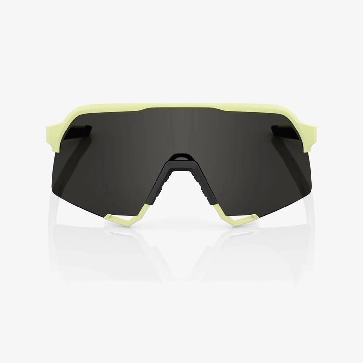 100% S3 Soft Tact Glow Sunglasses, Black Mirror Lens