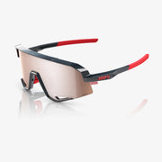 100% Slendale Gloss Carbon Fiber Sunglasses, HiPER Crimson Silver Mirror