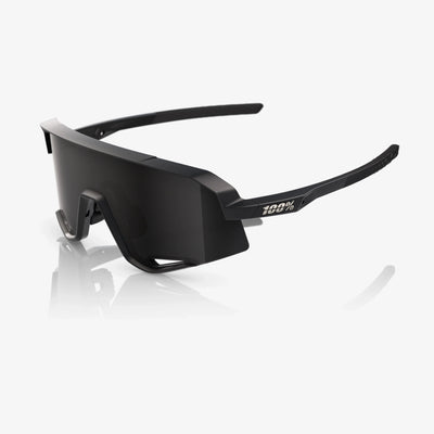 100% Slendale Matte Black Sunglasses, Smoke Lens