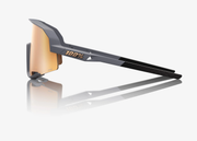 100% Slendale Soft Tact Grey Sunglasses, HiPER Copper Mirror Lens
