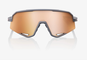 100% Slendale Soft Tact Grey Sunglasses, HiPER Copper Mirror Lens