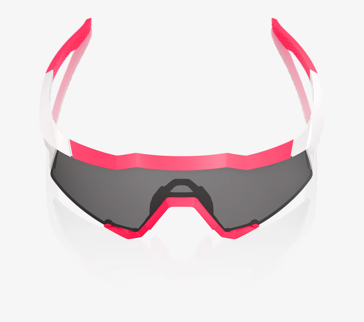 100% Speedcraft Puddy Pink White Sunglasses, Smoke Lens