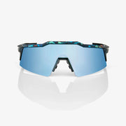 100% Speedcraft SL Black Holographic Sunglasses, HiPER Blue Multilayer Lens
