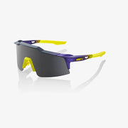 100% Speedcraft SL Matte Metallic Digital Brights Sunglasses, Smoke Lens