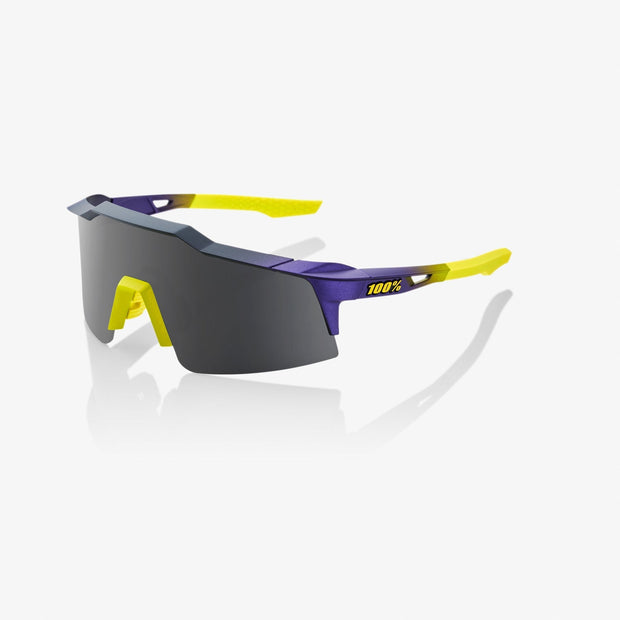 100% Speedcraft SL Matte Metallic Digital Brights Sunglasses, Smoke Lens