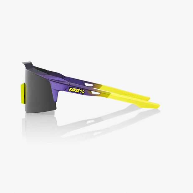 100% Speedcraft SL Matte Metallic Digital Brights Sunglasses, Smoke Lens