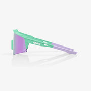 100% Speedcraft SL Soft Tact Mint Sunglasses, Lavender Mirror Lens