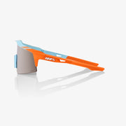 100% Speedcraft SL Soft Tact Two Tone Sunglasses, Silver Mirror Lens