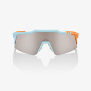 100% Speedcraft SL Soft Tact Two Tone Sunglasses, Silver Mirror Lens