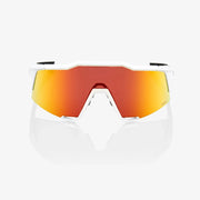 100% Speedcraft Soft Tact Off White Sunglasses, Hiper Red Multilayer Lens