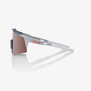 100% Speedcraft Soft Tact Stone Grey, Hiper Crimson Silver Mirror Lens
