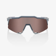 100% Speedcraft Soft Tact Stone Grey, Hiper Crimson Silver Mirror Lens