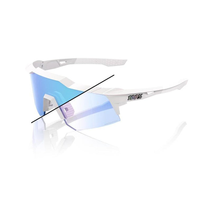100% Speedcraft XS LE Bastille Blue Mirror Sunglasses Photochromic Lens