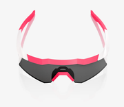 100% Speedcraft XS Puddy Pink White Sunglasses, Smoke Lens