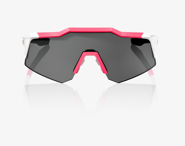 100% Speedcraft XS Puddy Pink White Sunglasses, Smoke Lens