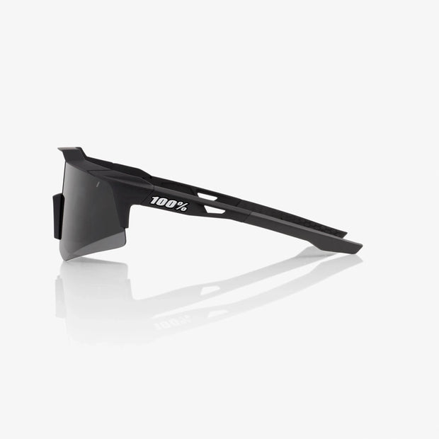 100% Speedcraft XS Soft Tact Black Sunglasses, Smoke Lens