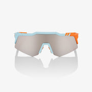 100% Speedcraft XS Soft Tact Two Tone Sunglasses, Silver Mirror Lens