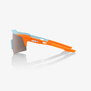 100% Speedcraft XS Soft Tact Two Tone Sunglasses, Silver Mirror Lens
